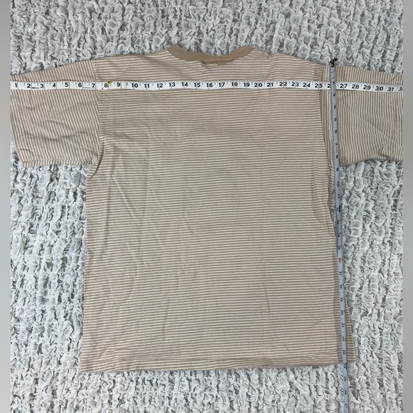 Vintage 100 acre wood Disney tee featuring Eeyor and the gang Tan pin stripe S/M - Picture 5 of 8